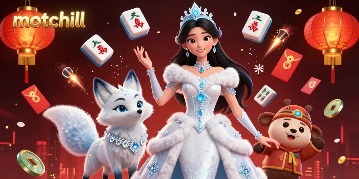 Experience the excitement of gambling with motchill's vibrant casino scene featuring stunning visuals of playful rewards and game elements.