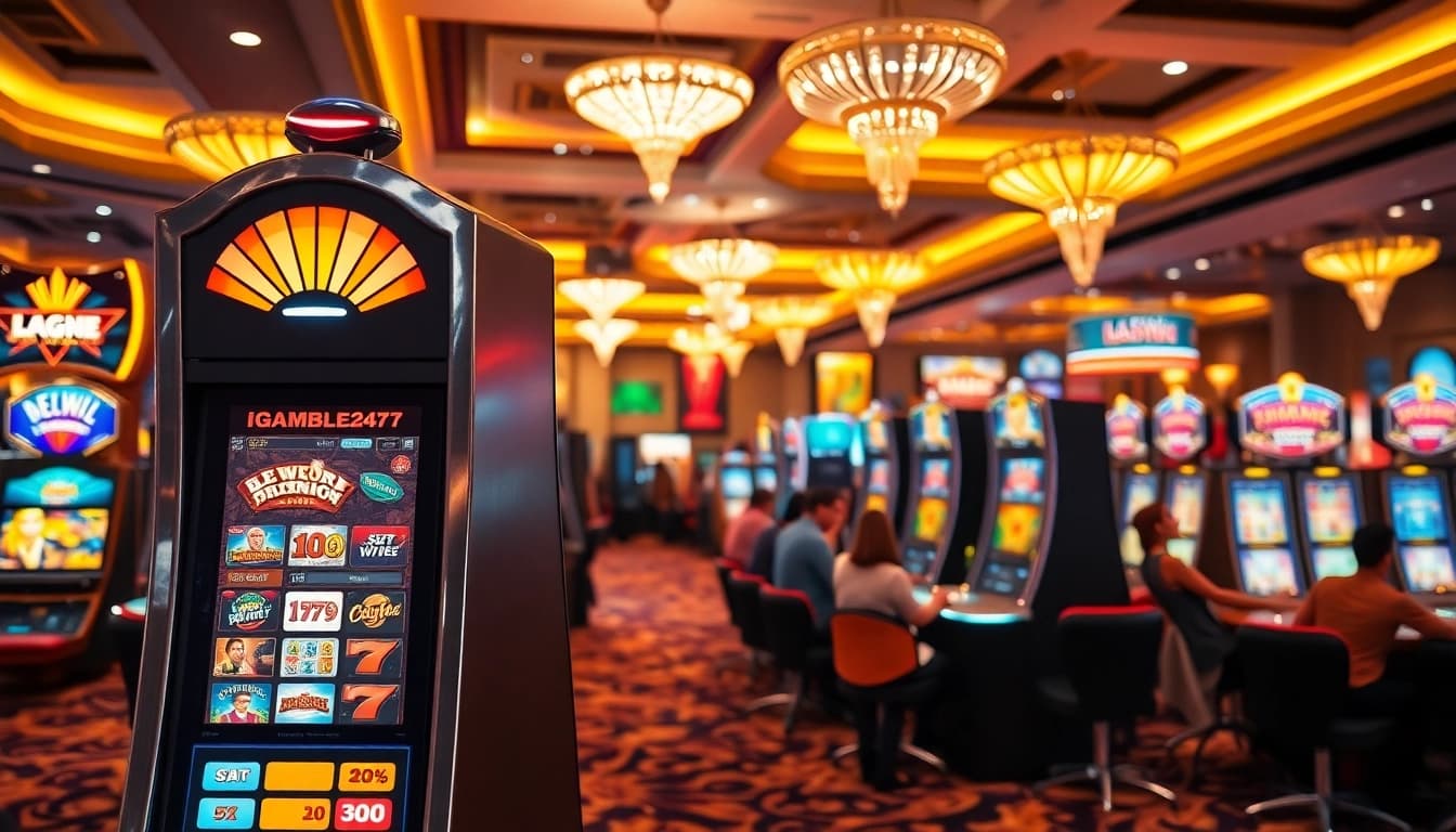 Menangkan permainan menarik pada igamble247 slot di kasino yang ramai.