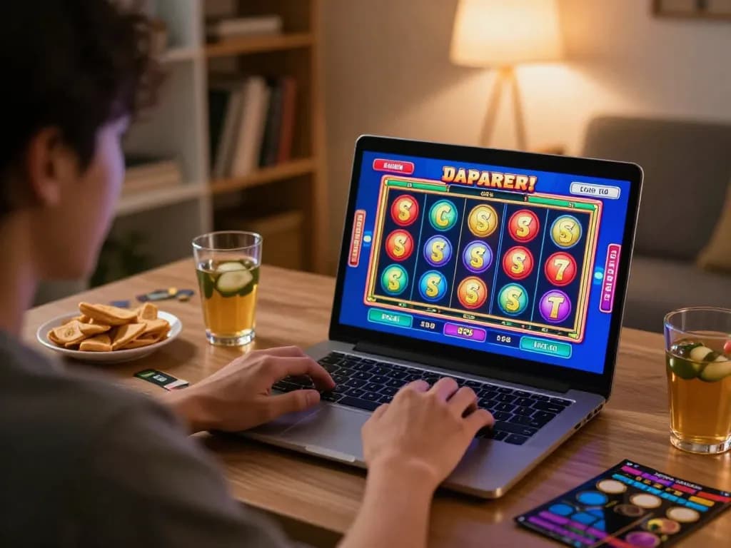 Experience the thrill of slot gacor jepang with an engaging online gaming session at home.