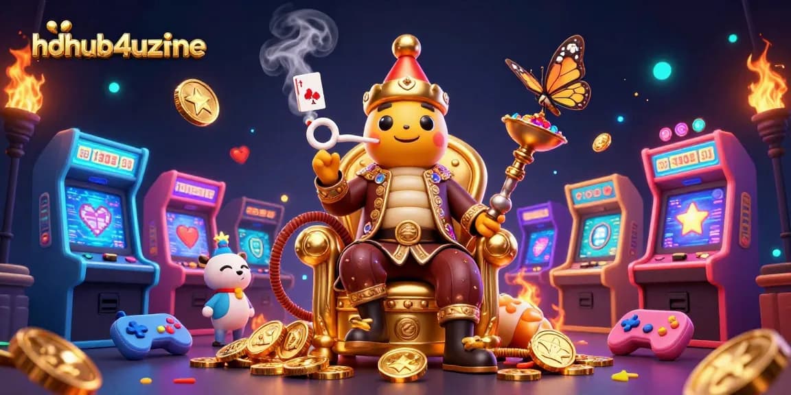 Mainkan slot di hdhub4uzone dengan ilustrasi kasino 3D menawan yang penuh warna dan detail.
