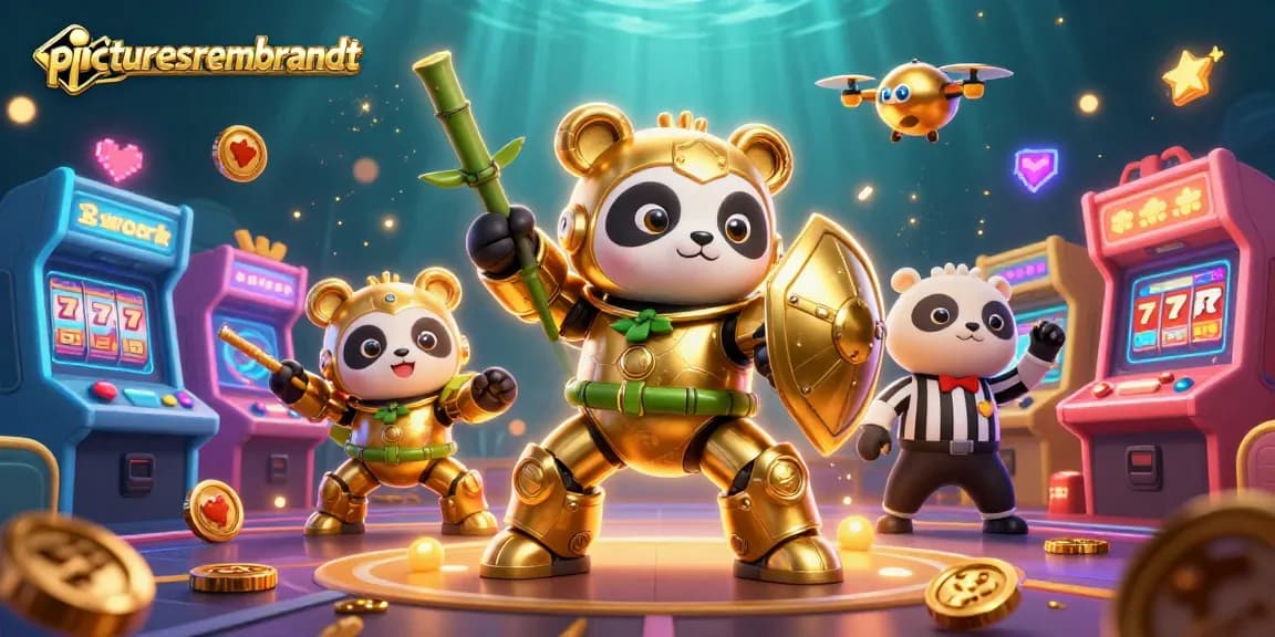Gambarkan pengalaman bermain dengan picturesrembrandt sambil menampilkan jackpot dan simbol slot di lingkungan kasino virtual.