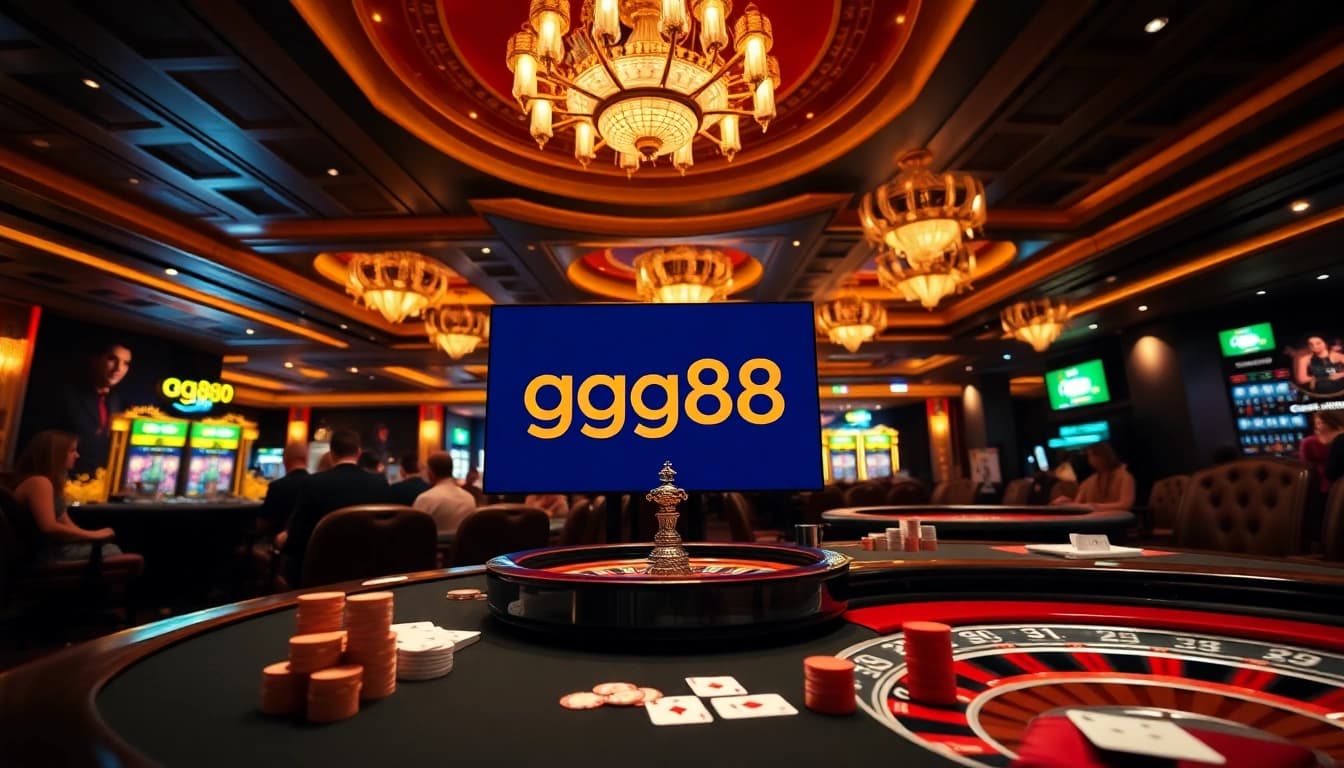 Experience the thrill of gambling at gg88 with vibrant casino tables and exciting gameplay.