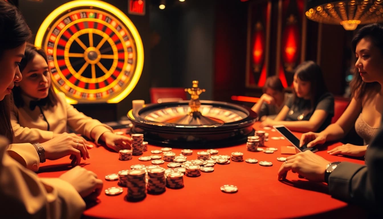 Experience the excitement of online gambling with lương sơn tv featuring elegant casino scenes.