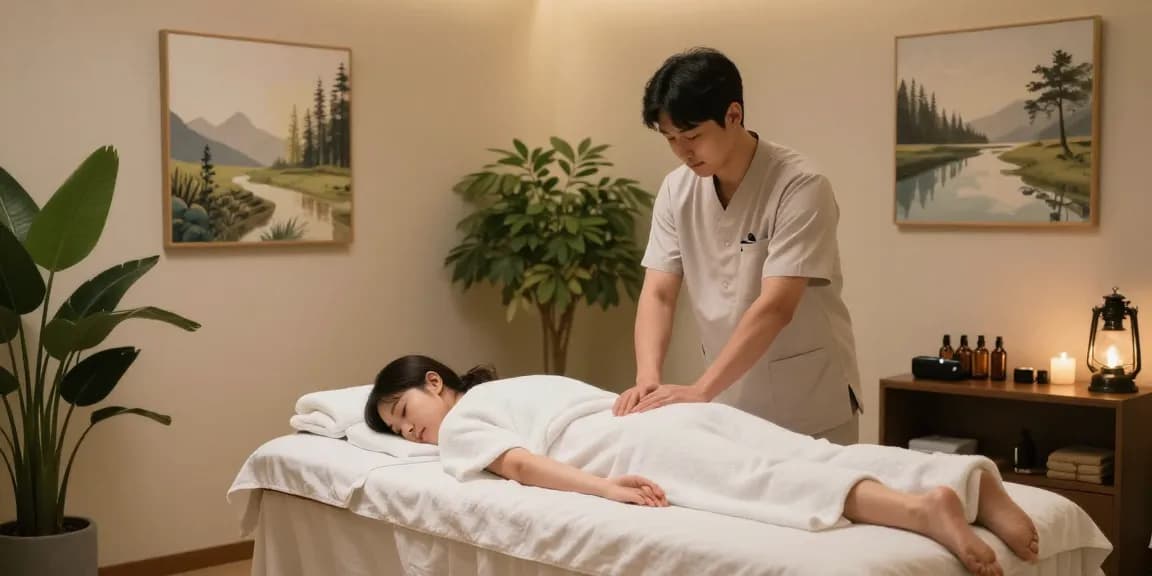 포항마사지 전문 스파 공간에서 아로마 오일과 부드러운 조명이 어우러진 휴식의 순간