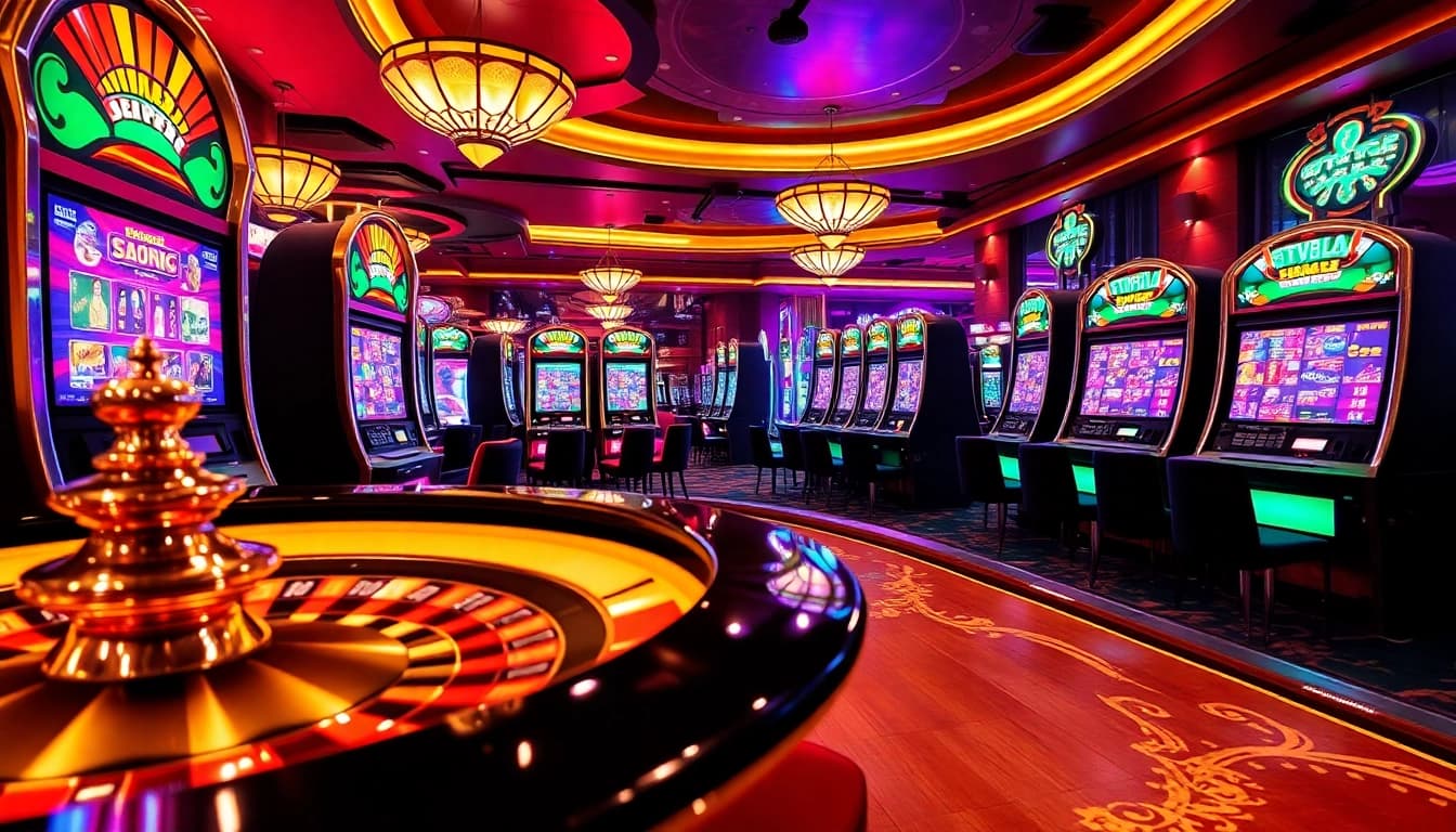 Rasakan permainan yang mendebarkan di Server Thailand dengan mesin slot yang berwarna-warni dan meja poker.