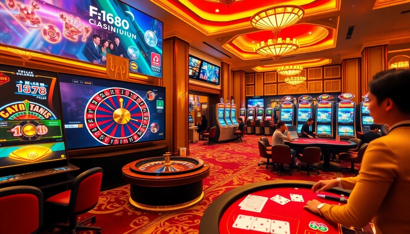 Engaging gamblers in a premium online experience with Đăng Ký F168 interface.