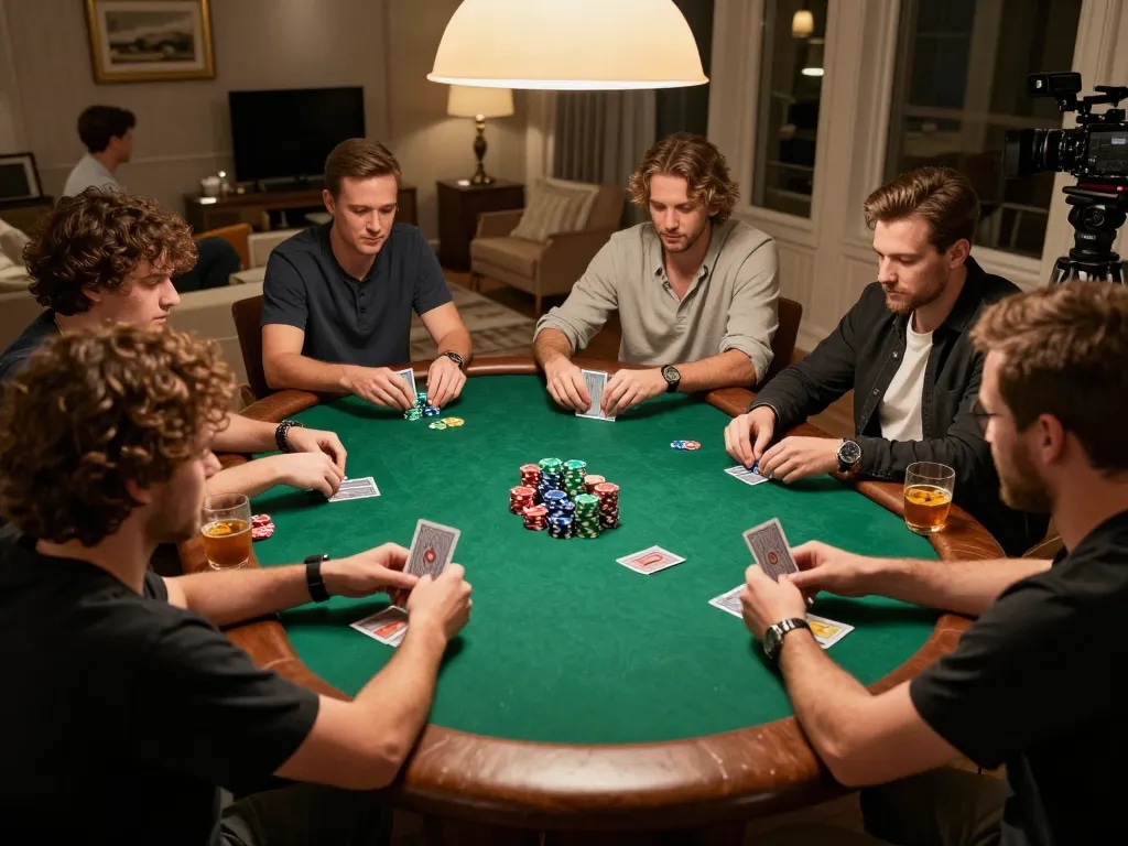 Play poker at home with friends while enjoying the well-designed ambiance and strategies for winning.