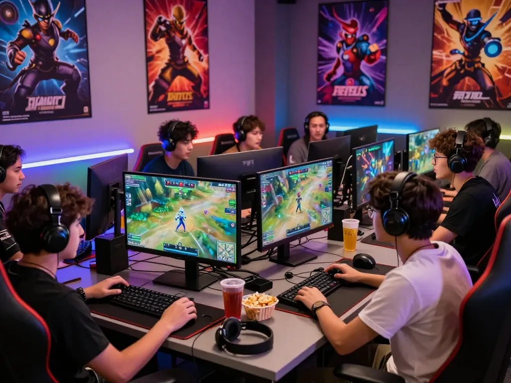 Gamers actively participating in the ligasedayu online community, showcasing vibrant avatars and interactive gaming atmosphere.