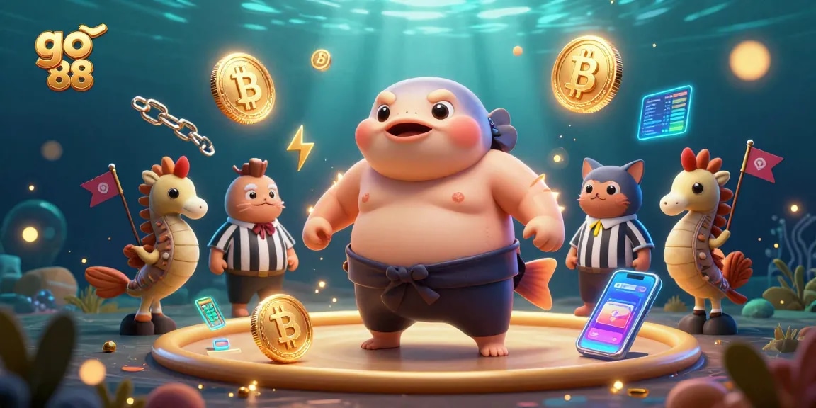 Engage with go 88’s thrilling underwater casino world featuring a bursting fugu in action.