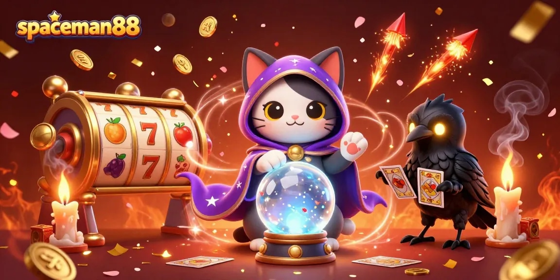 Experience the thrill of spaceman88 with dynamic slot gameplay featuring vibrant casino elements.