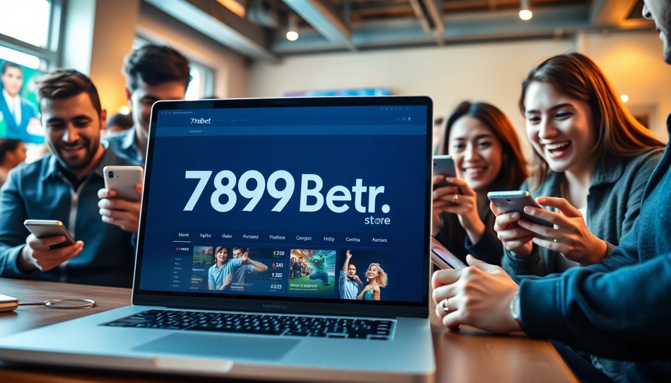 Engaging gaming scene at 789bet.store showcasing diverse players interacting with multiple devices.