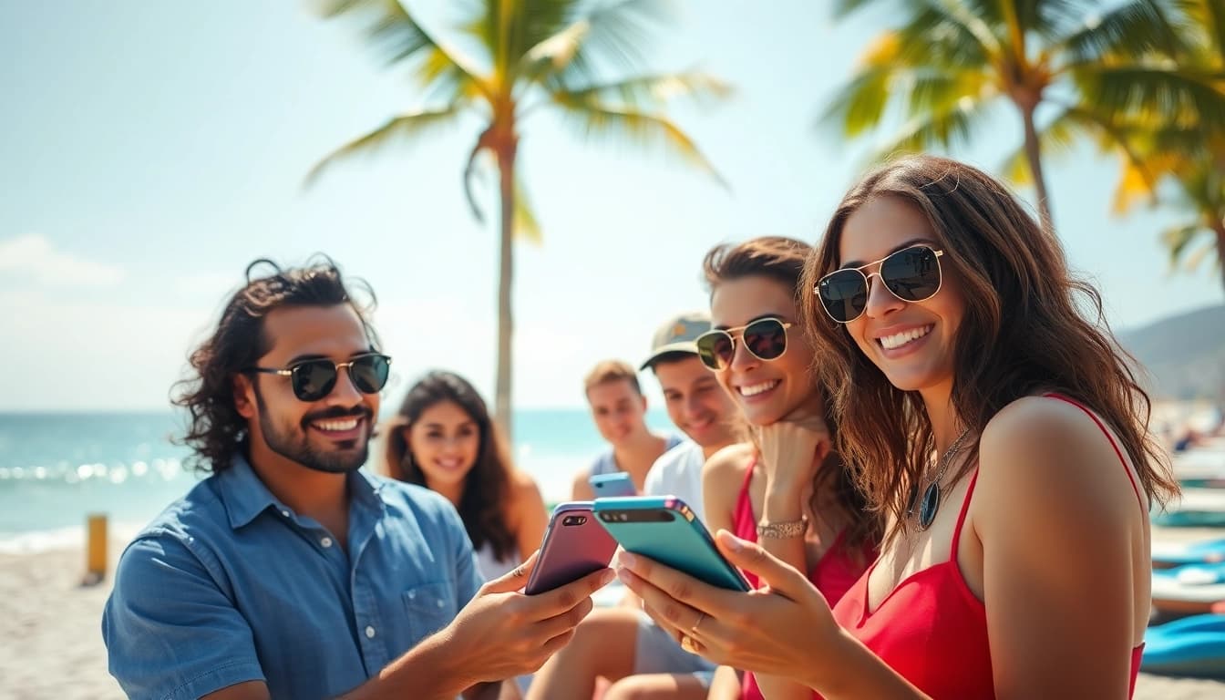 Engage in thrilling sports betting in Mexico amid a lively beachfront atmosphere.