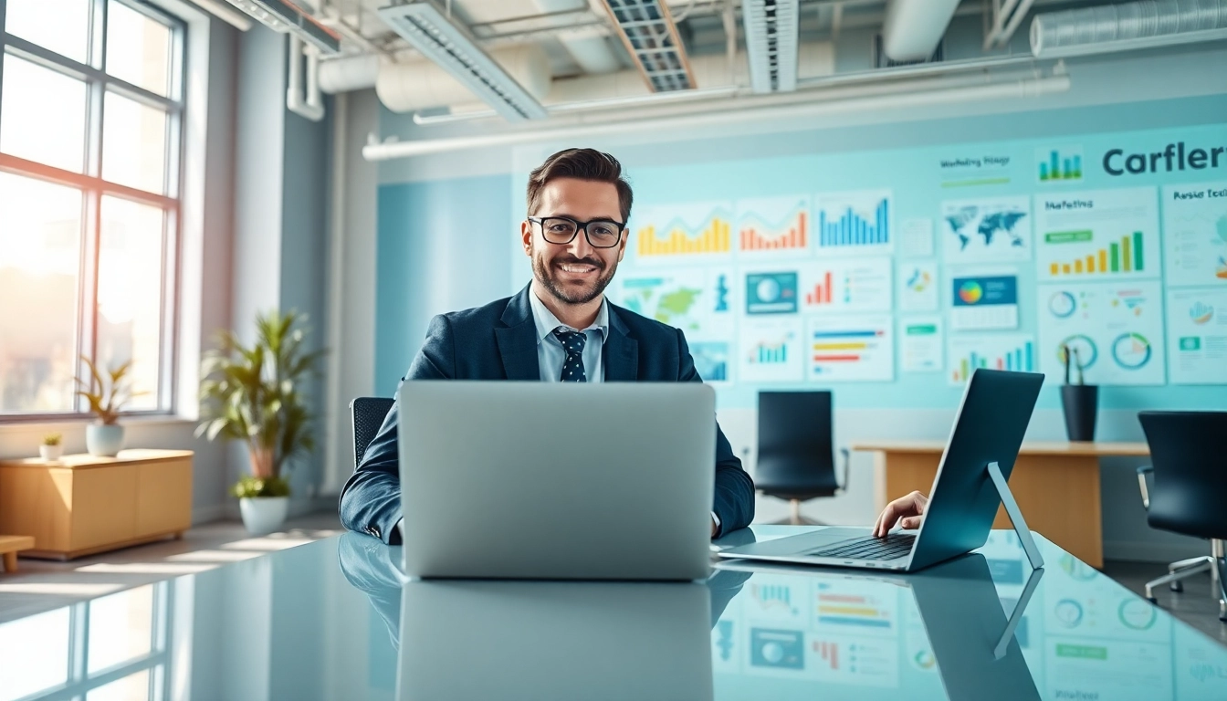 Marketingberatung von einem professionellen Berater in einem modernen Büro.