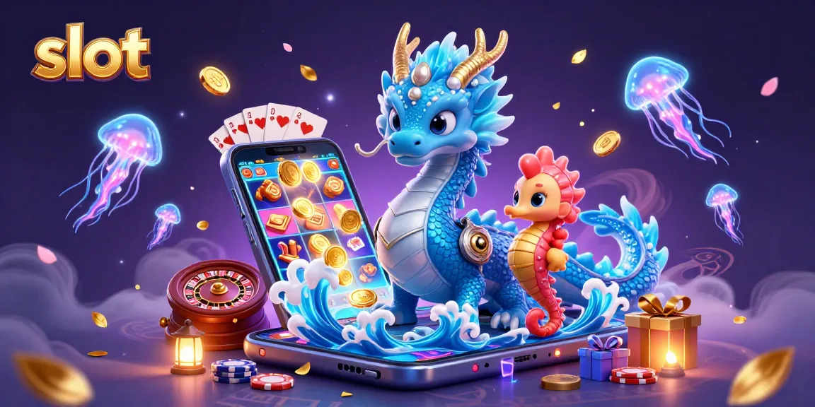 Engage in thrilling slot gaming amidst a vibrant scene filled with captivating 3D elements.