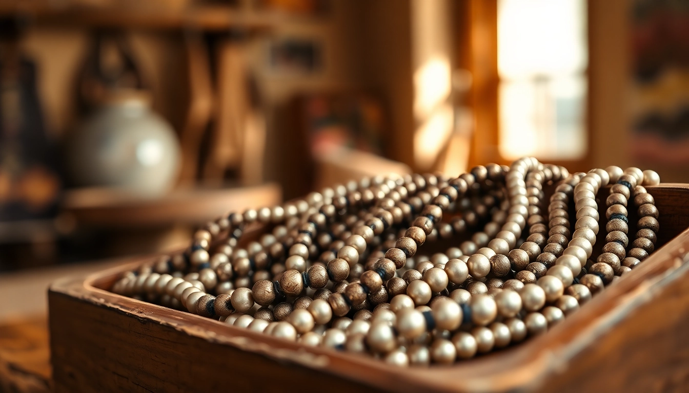Navajo Pearls Canada showcased in a detailed close-up, highlighting craftsmanship and unique textures.
