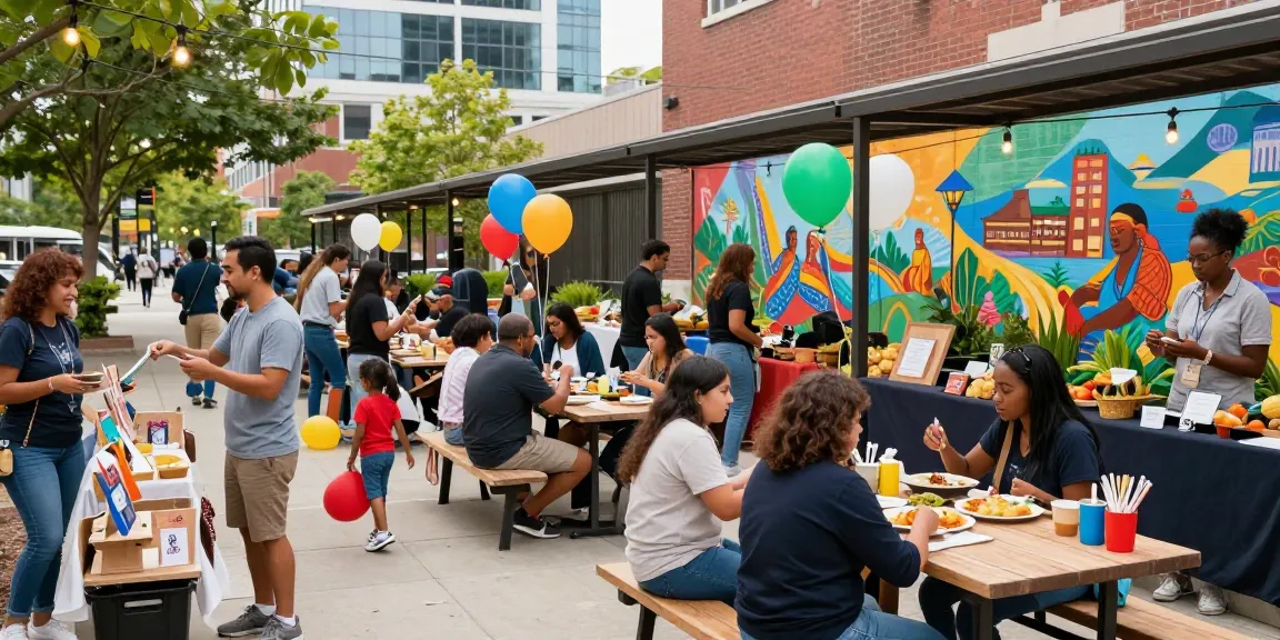 Community marketplace scene showcasing vibrant shopping and social interactions with stalls, diverse crowd, and local culture highlights at https://forumup.org/shop/search.php?ca_id=&addr1=&addr2=&add