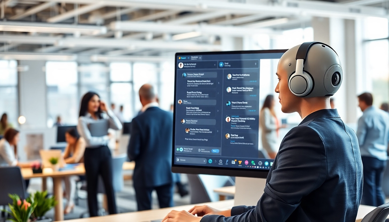 Engaging assistant for enterprise enhancing productivity in a modern office environment.
