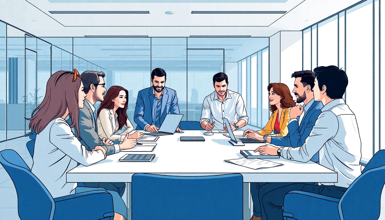 Team collaborating on Acquisition Planning/Strategy Capture Management strategy in a modern office setting.