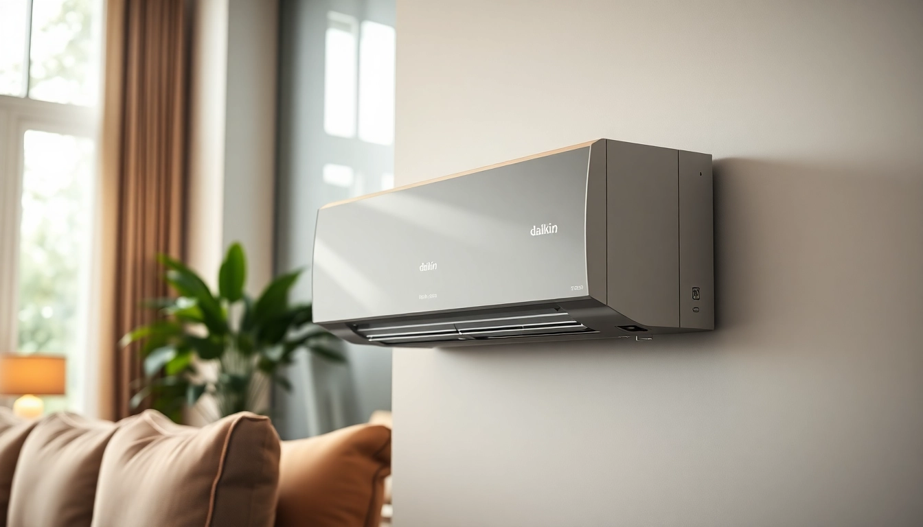 Showcasing a daikin mini split ac unit in an elegantly designed living space for effective cooling.