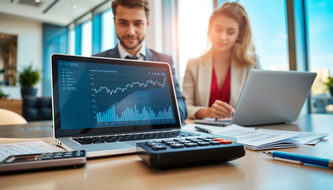 카드 현금화 과정의 금융 거래를 보여주는 현대적인 사무 환경