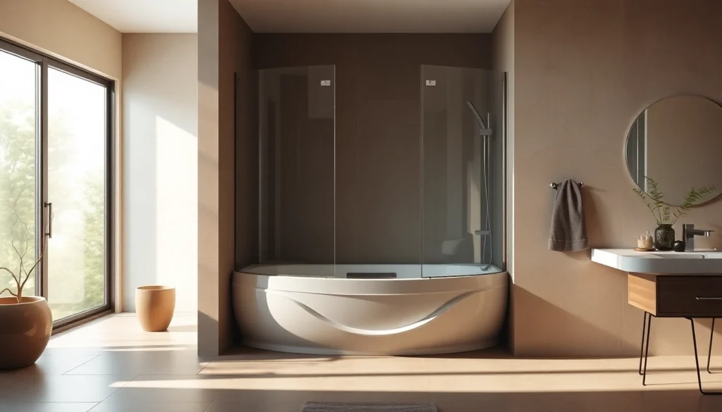 Genießen Sie die Eleganz der sonni Duschkabine in einem modernen Badezimmer mit Glasdesign.