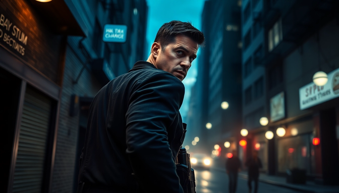 A Deadly Chance scene depicts a former LAPD SWAT officer poised for action in a tense urban environment.