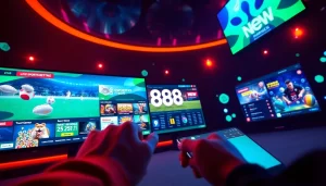 Engaging online betting experience at 888NEW showcasing sports and casino games.