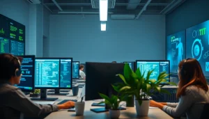 24/7 IT Support Tampa team working collaboratively in a modern IT support center.