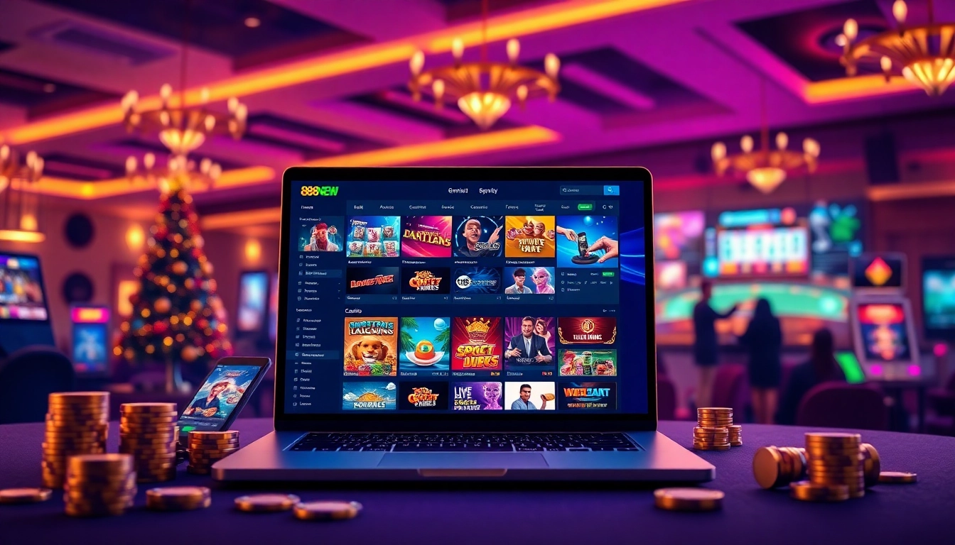Experience 888new's engaging online gaming environment with a modern casino interface.