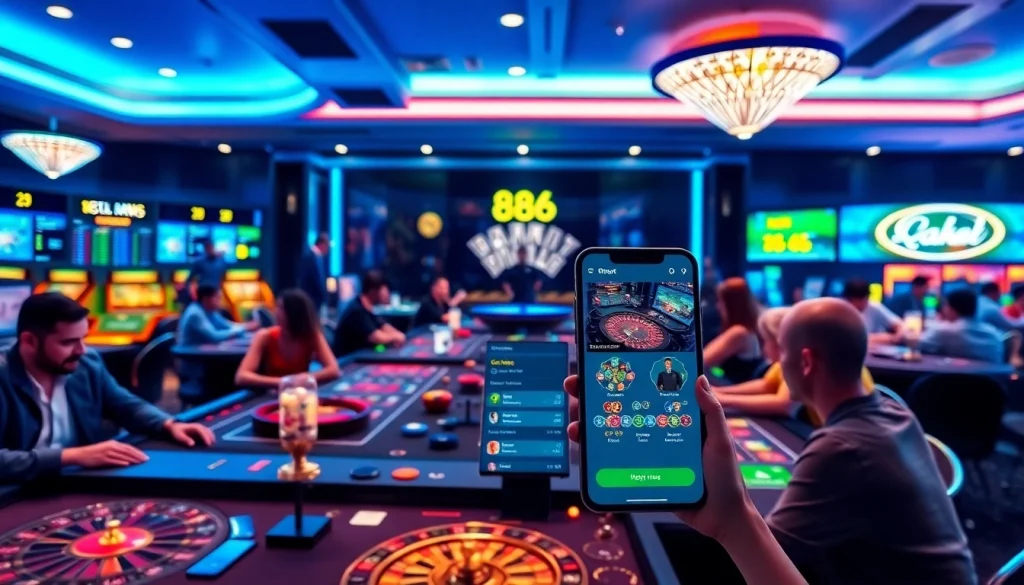 Engaging gaming environment of 888new showcasing vibrant online casino activities.