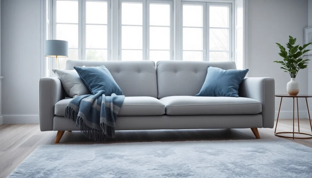 Cozy modern sofa bed uk in a chic living room with elegant decor.