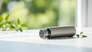 Vozol Vape Pen mit glattem, metallischem Finish vor einem minimalistischen Hintergrund