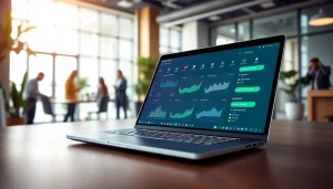 Optimize customer engagement with WhatsApp Smart CRM software displayed on a modern laptop.