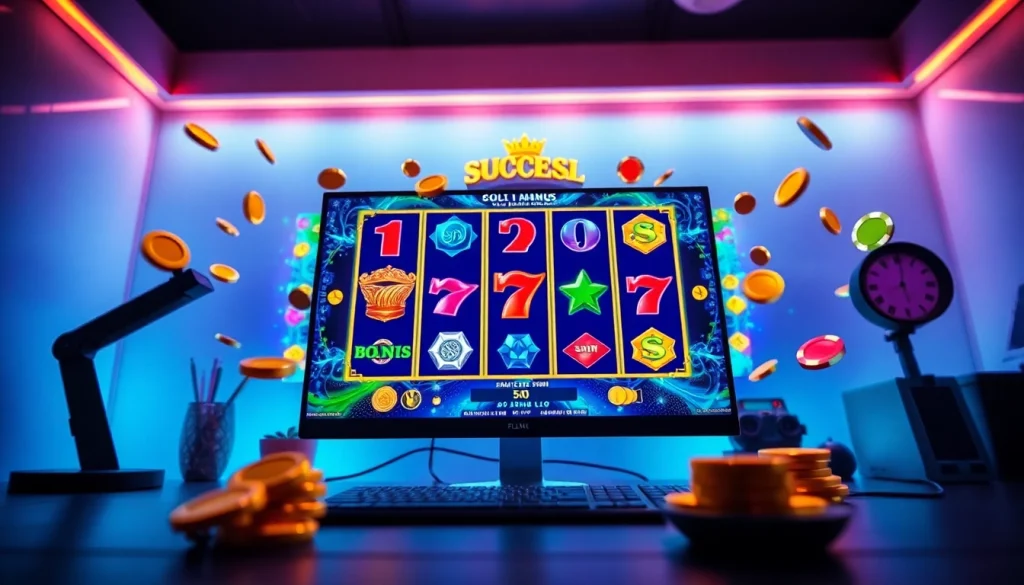 Engaging desktop scene featuring the exciting slot hoki game interface.