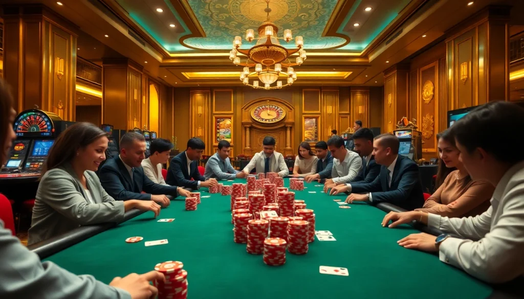 Experience the excitement of gambling with 7m cn at a luxurious poker table.