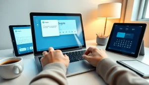 Sogou输入法 displayed on a laptop and smartphone, showcasing features for efficient typing and user experience.