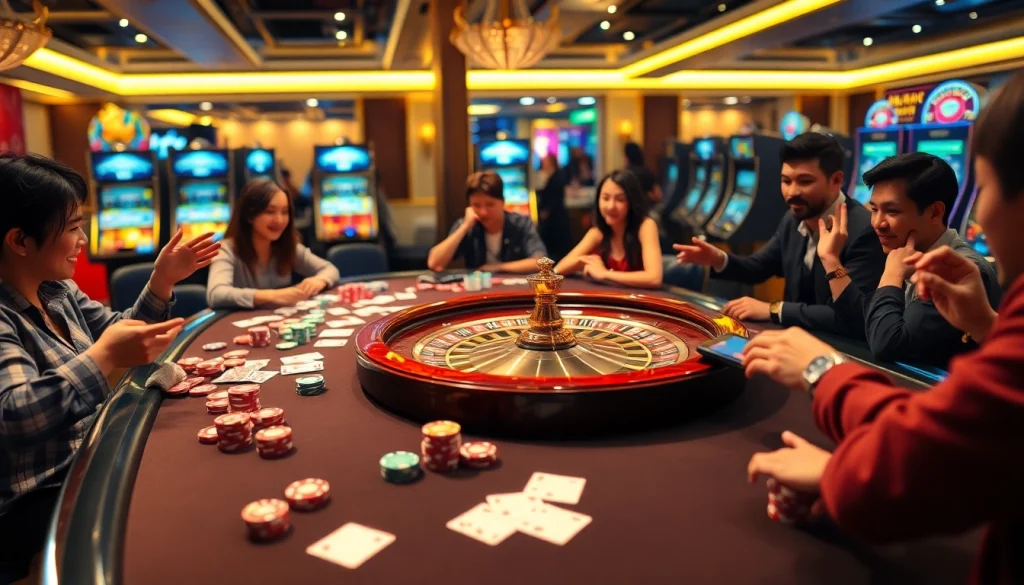 Bets placed enthusiastically at the Babu88 online gaming table showcasing casino excitement.