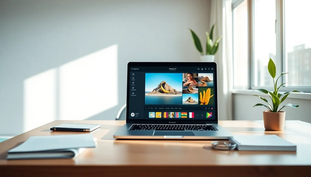 Nano banana AI image editor in a modern digital workspace showcasing vibrant photo editing capabilities.