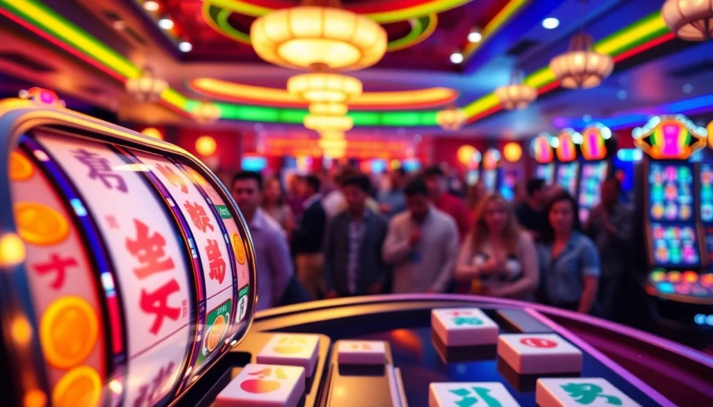 Menampilkan slot demo mahjong dengan antarmuka cerah yang menambah pengalaman bermain.