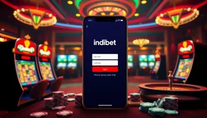 Excitement of indibet game login with vibrant casino visuals and user-friendly interface.