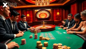 Experience thrilling games and winning strategies at XN88's exciting casino tables.