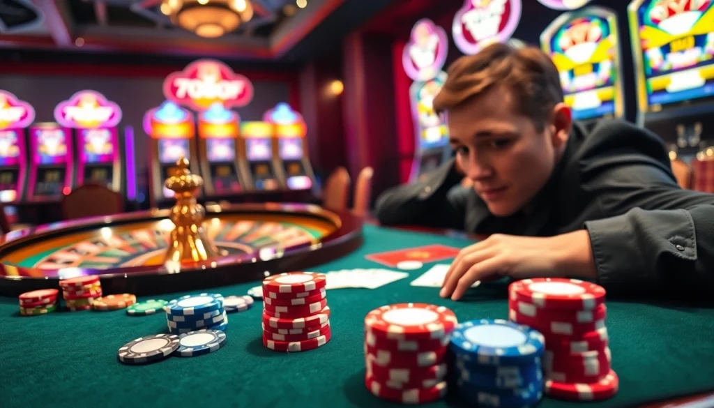 Experience the excitement of gambling at 788F nhà cái with vibrant casino visuals.