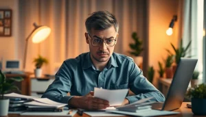 Person expressing confusion over brain fog in a cozy home office setting.