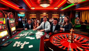 Experience the thrilling atmosphere of gambling at https://rr88c.org/ with vibrant casino games and smiling players.