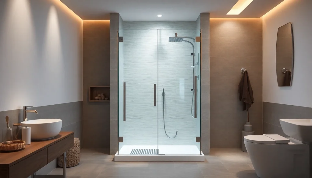 Duschkabine 90x90 komplett in modernem Badezimmer mit elegantem Design und hochwertiger Ausstattung.