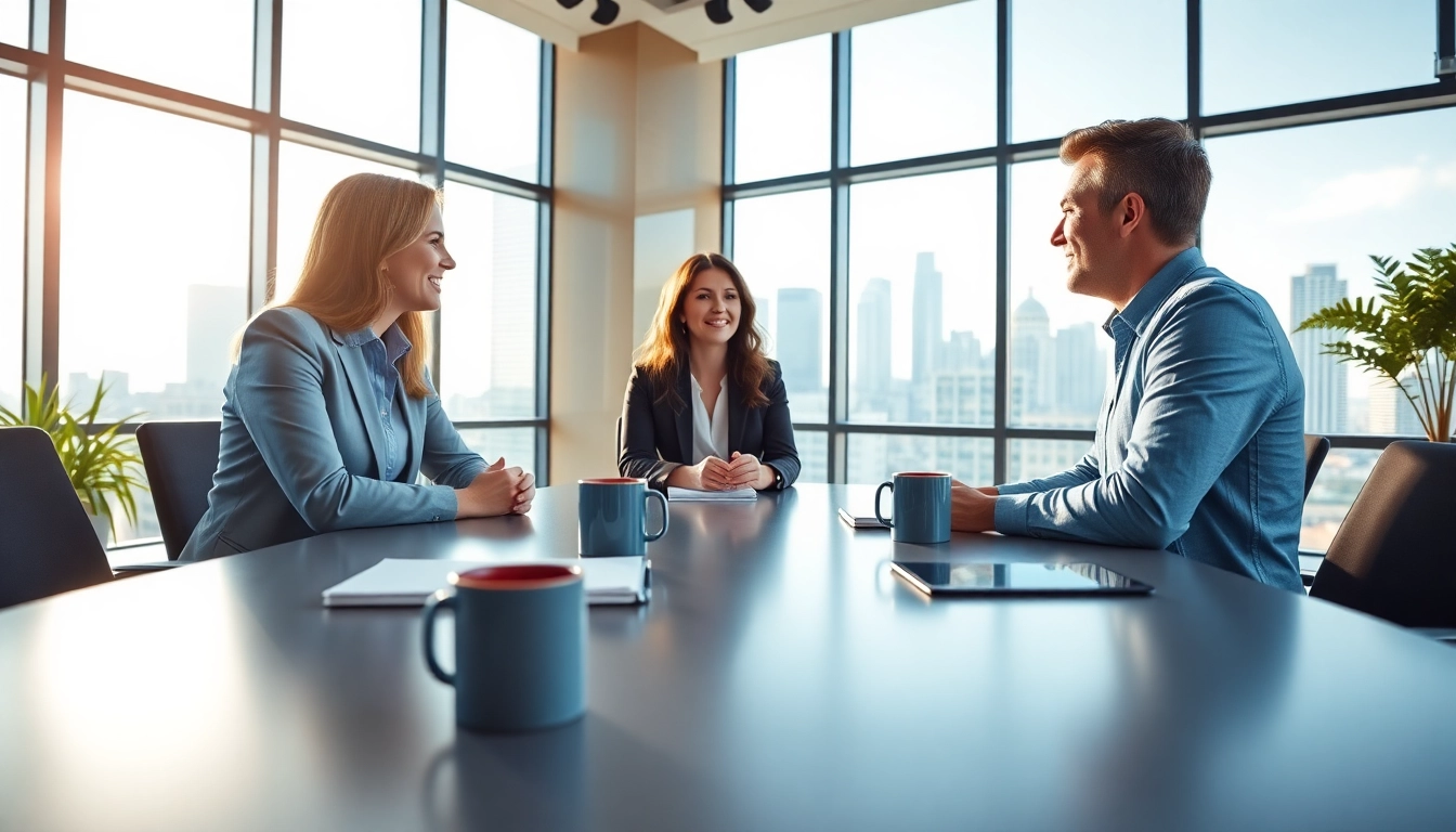 Engaging business coaching service session highlighting professional growth and collaboration.