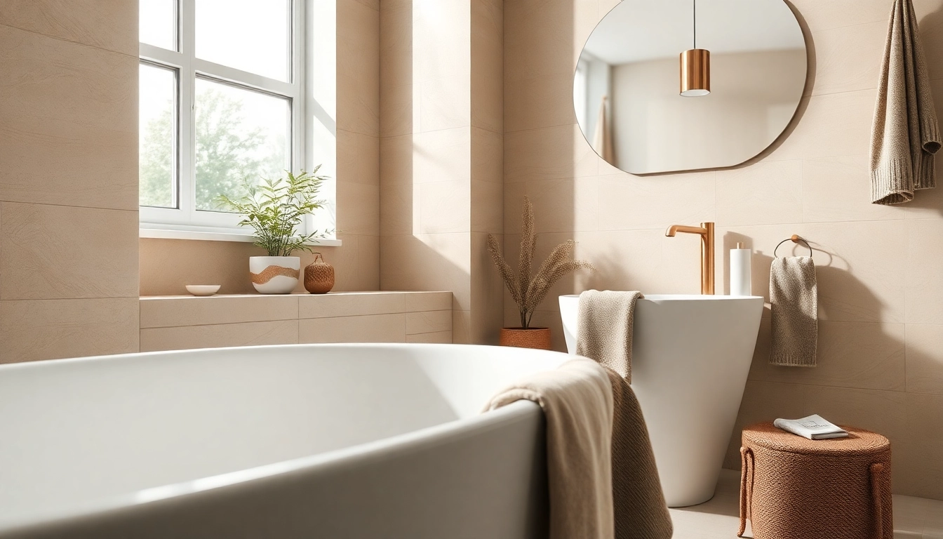 Bekijk badstof details in een moderne badkamer met elegante afwerkingen.