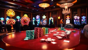 Experience thrilling gameplay at s666 me with vibrant casino tables and captivating slot machines.