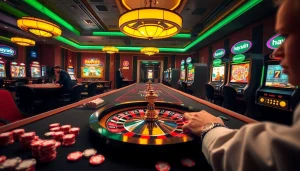 Experience the excitement at hay.win with dynamic casino elements like roulette and slot machines.