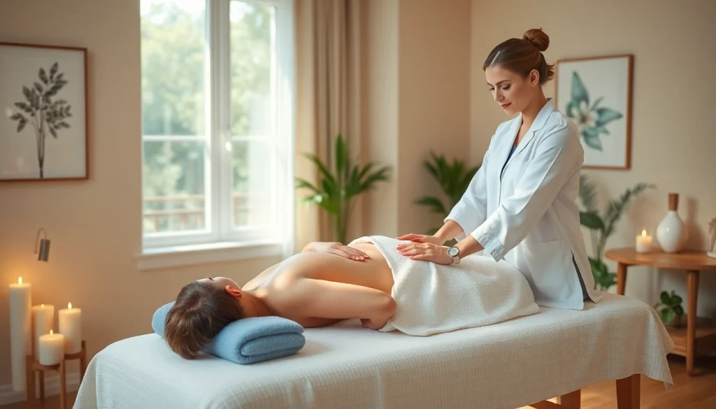전문 치료사와 함께 조용한 가정 환경에서 진행되는 출장마사지 세션.